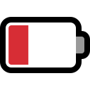 Emoji battery_low