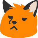 Emoji blobfoxannoyed